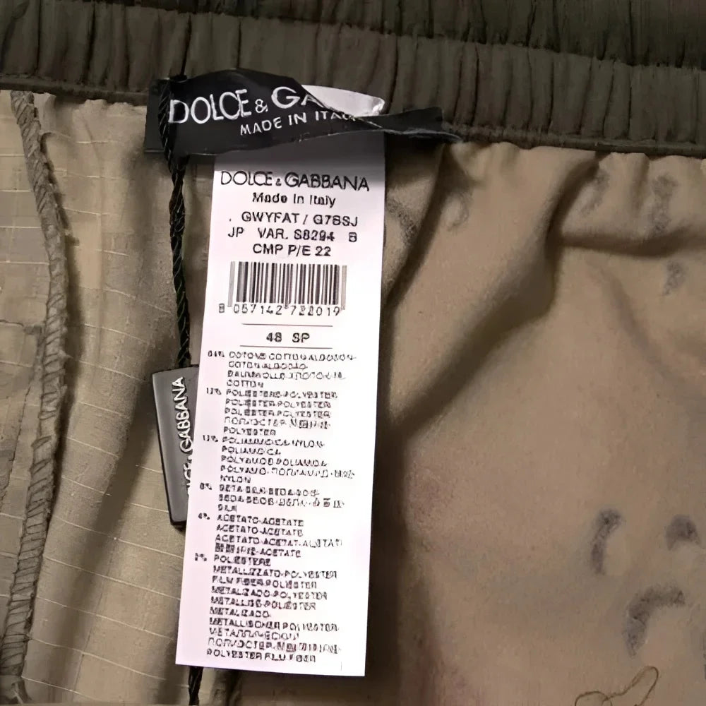 Dolce & Gabbana Multicolor Patchwork Cotton Jogger Sweatpants Pants - IT48 | M - Joggers