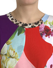 Dolce & Gabbana Multicolor Patchwork Cotton Silk Blouse Top - Blouses