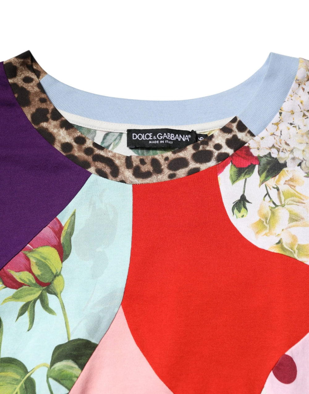 Dolce & Gabbana Multicolor Patchwork Cotton Silk Blouse Top - Blouses