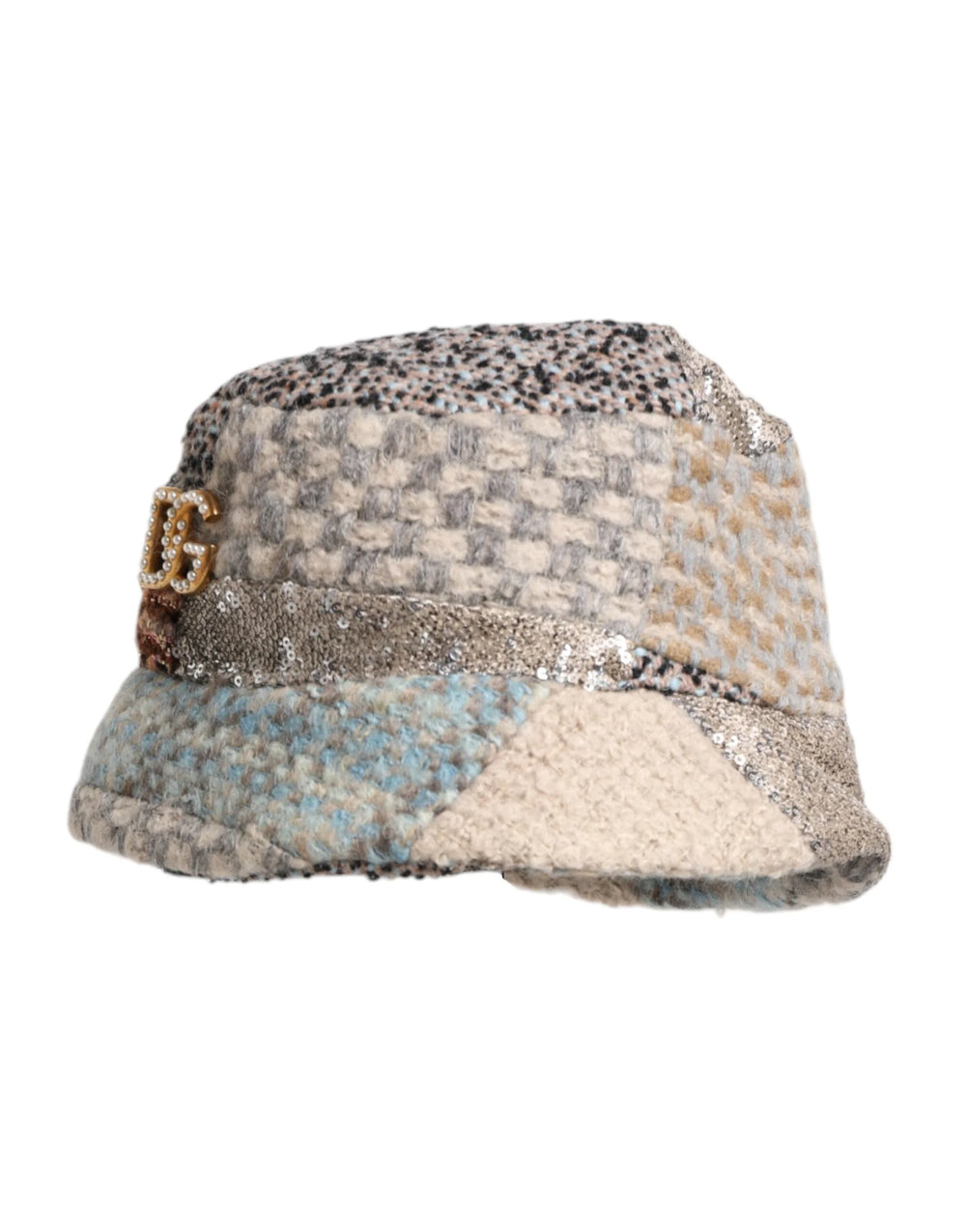 Dolce & Gabbana Multicolor Patchwork Embellished Bucket Hat - 57 cm|S