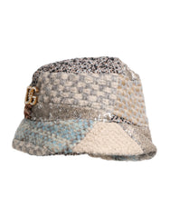 Dolce & Gabbana Multicolor Patchwork Embellished Bucket Hat - 57 cm|S - Bucket Hats