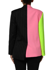 Dolce & Gabbana Multicolor Patchwork Embellished Coat Jacket - Sport Jackets