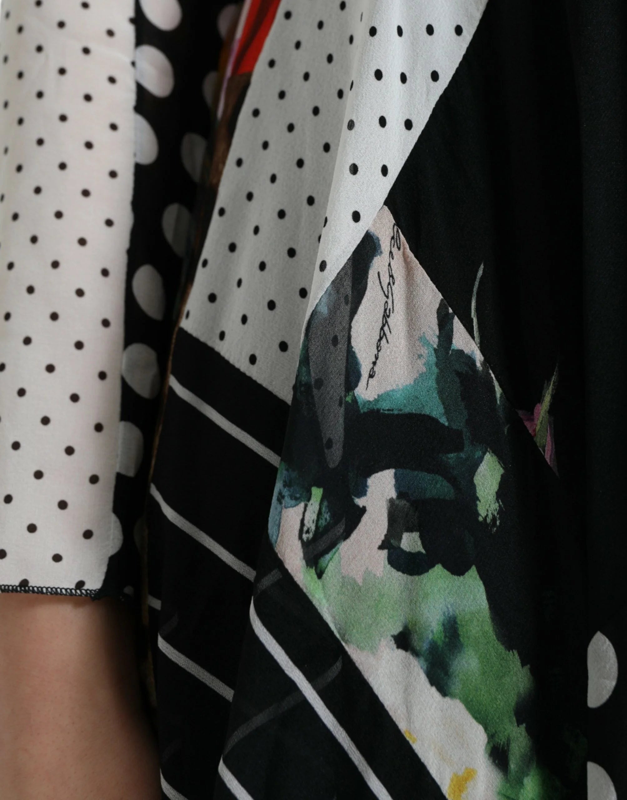 Dolce & Gabbana Multicolor Patchwork Floral Leopard Dress - IT36|XXS - Dresses