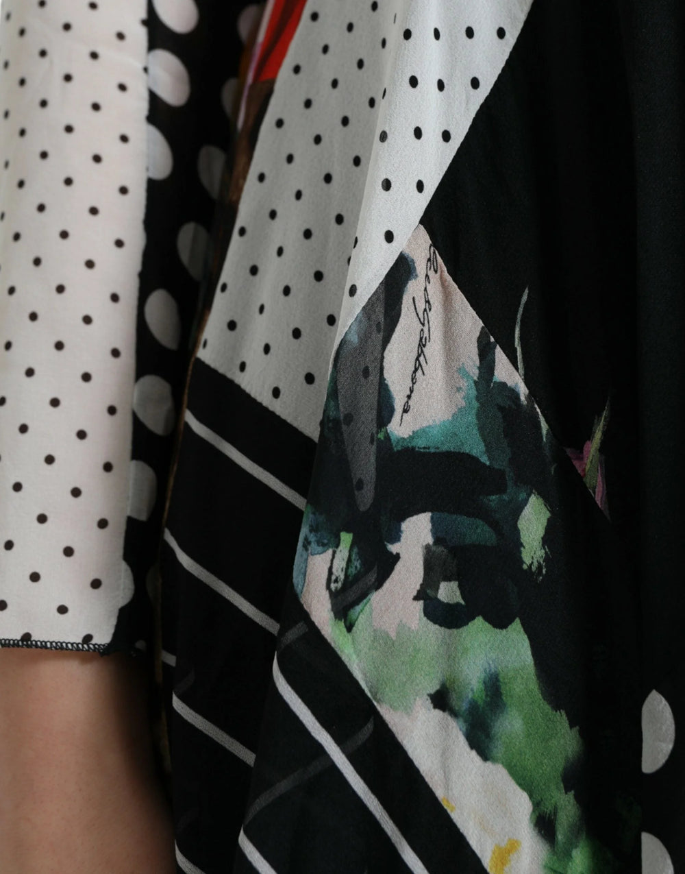 Dolce & Gabbana Multicolor Patchwork Floral Leopard Dress - IT36|XXS - Dresses