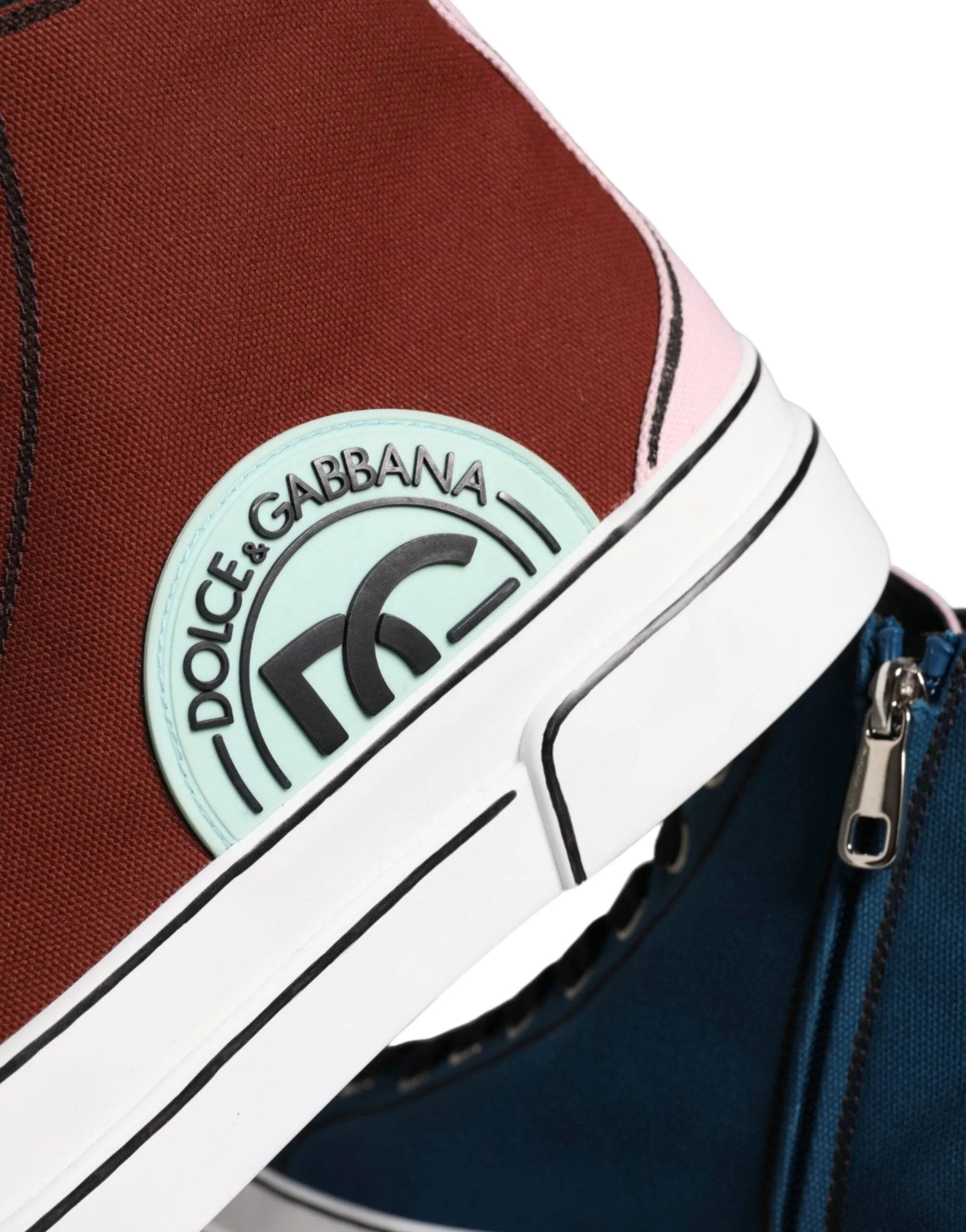 Dolce & Gabbana Multicolor Patchwork High Top Sneaker Shoes - EU44/US11 - Sneakers