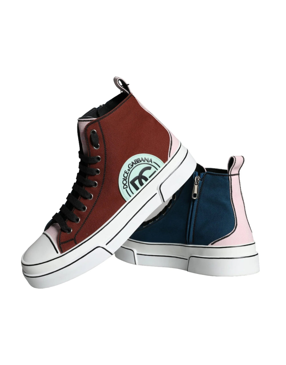 Dolce & Gabbana flerfargede sneakers med høy topp – EU44/US11