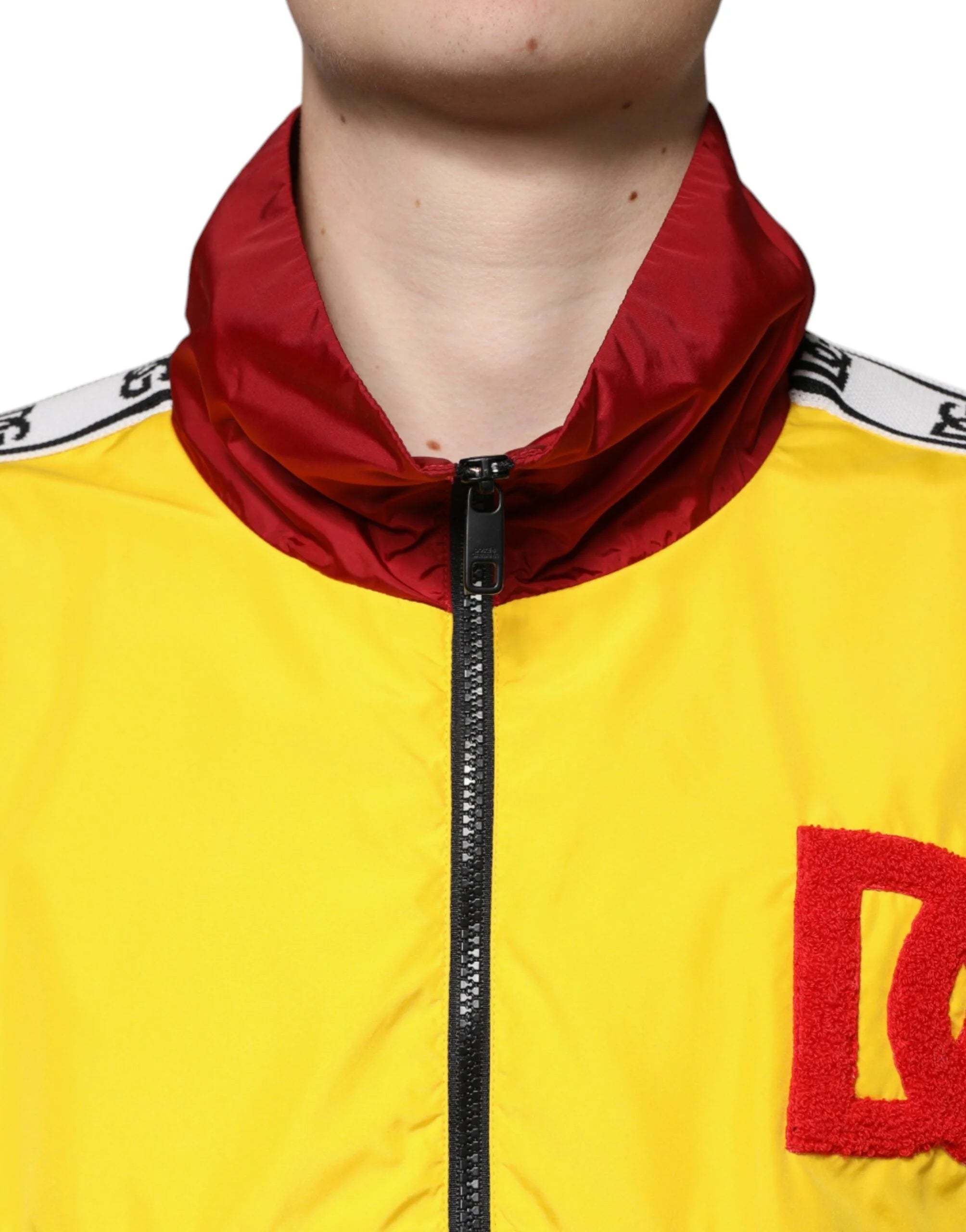 Dolce & Gabbana Multicolor Patchwork Men Full Zip Sweater - IT48 | M - Sweaters