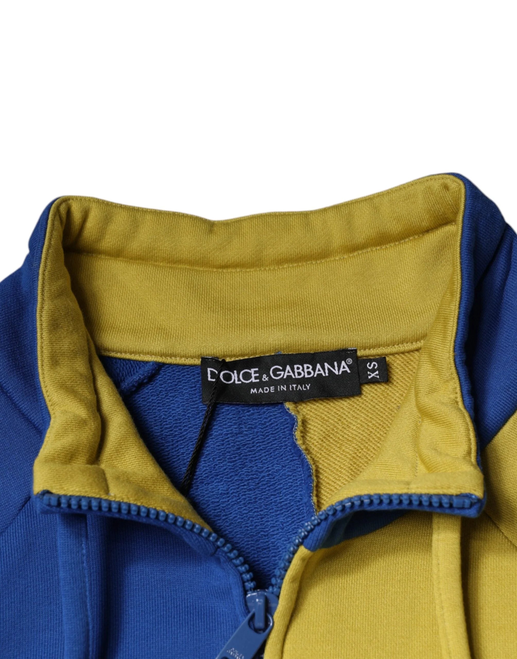 Dolce & Gabbana Multicolor Patchwork Men Sweatshirt Sweater - IT46 | S - Sweatshirts