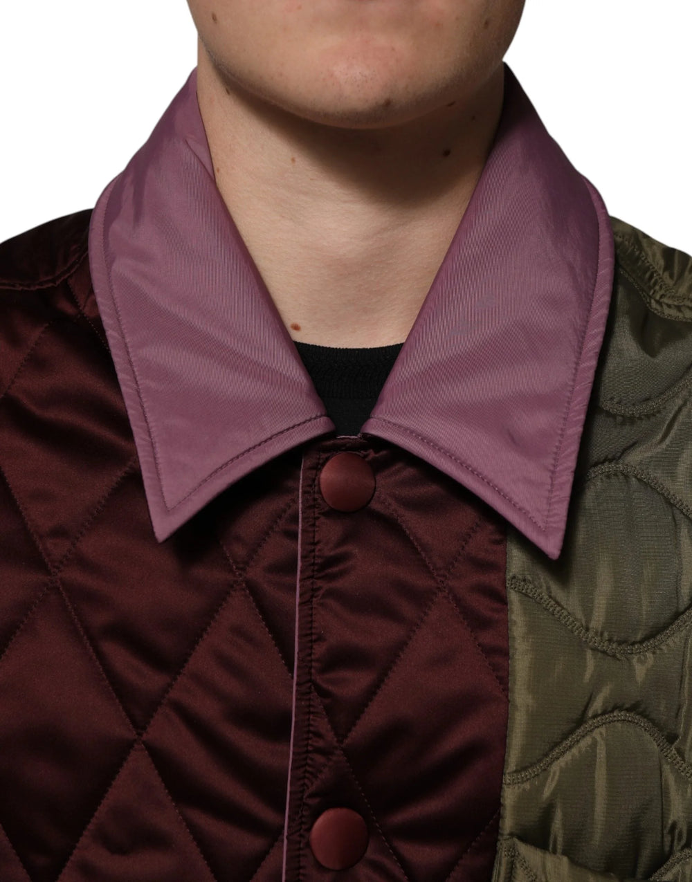 Dolce & Gabbana Multicolor Patchwork PolyesterQuilted Jacket - IT48 | M - Puffer Jackets