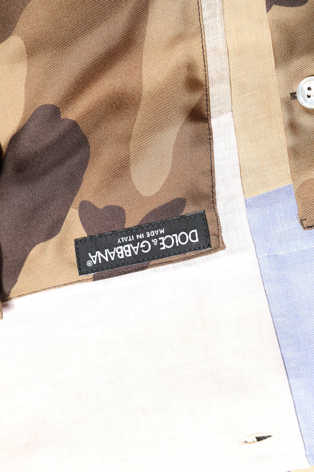 Dolce & Gabbana Multicolor Patchwork Short Sleeve Shirt - IT40 | M - Shirts