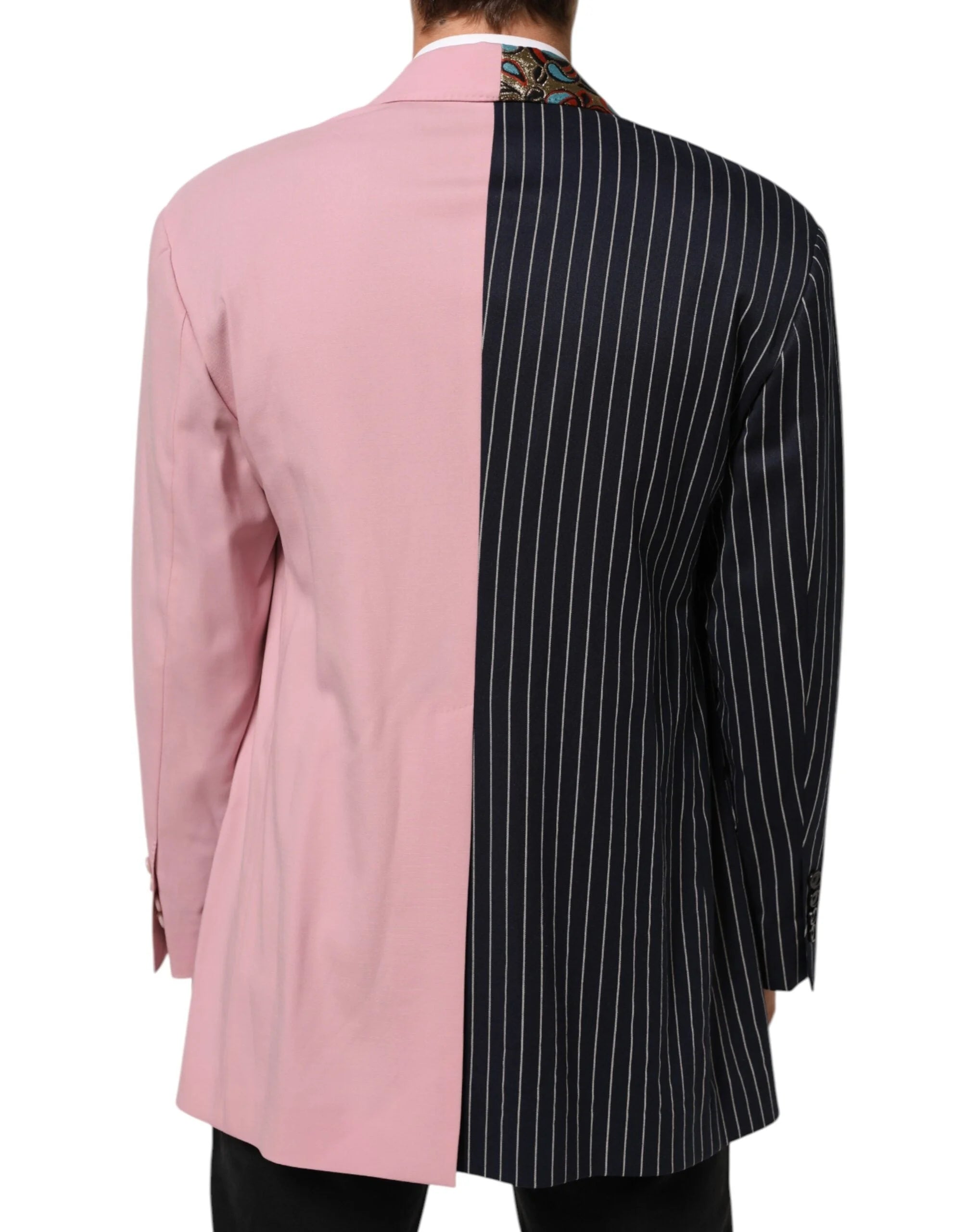 Dolce & Gabbana Multicolor Patchwork Single Breasted Jacket Blazer - IT44 | XS - Coats & Jackets