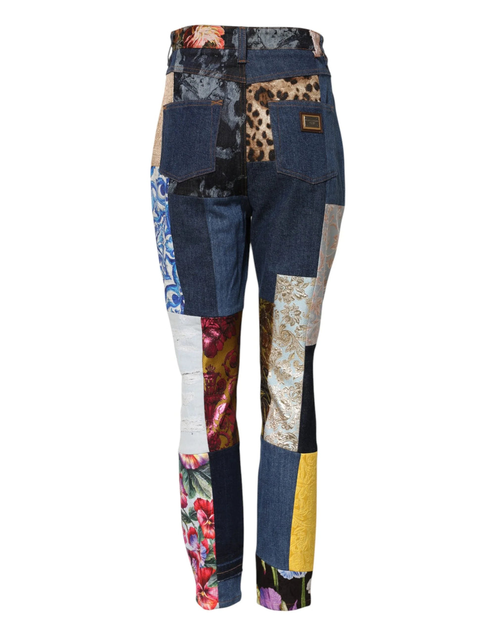Dolce & Gabbana Multicolor Patchwork Skinny Denim Jeans - Jeans