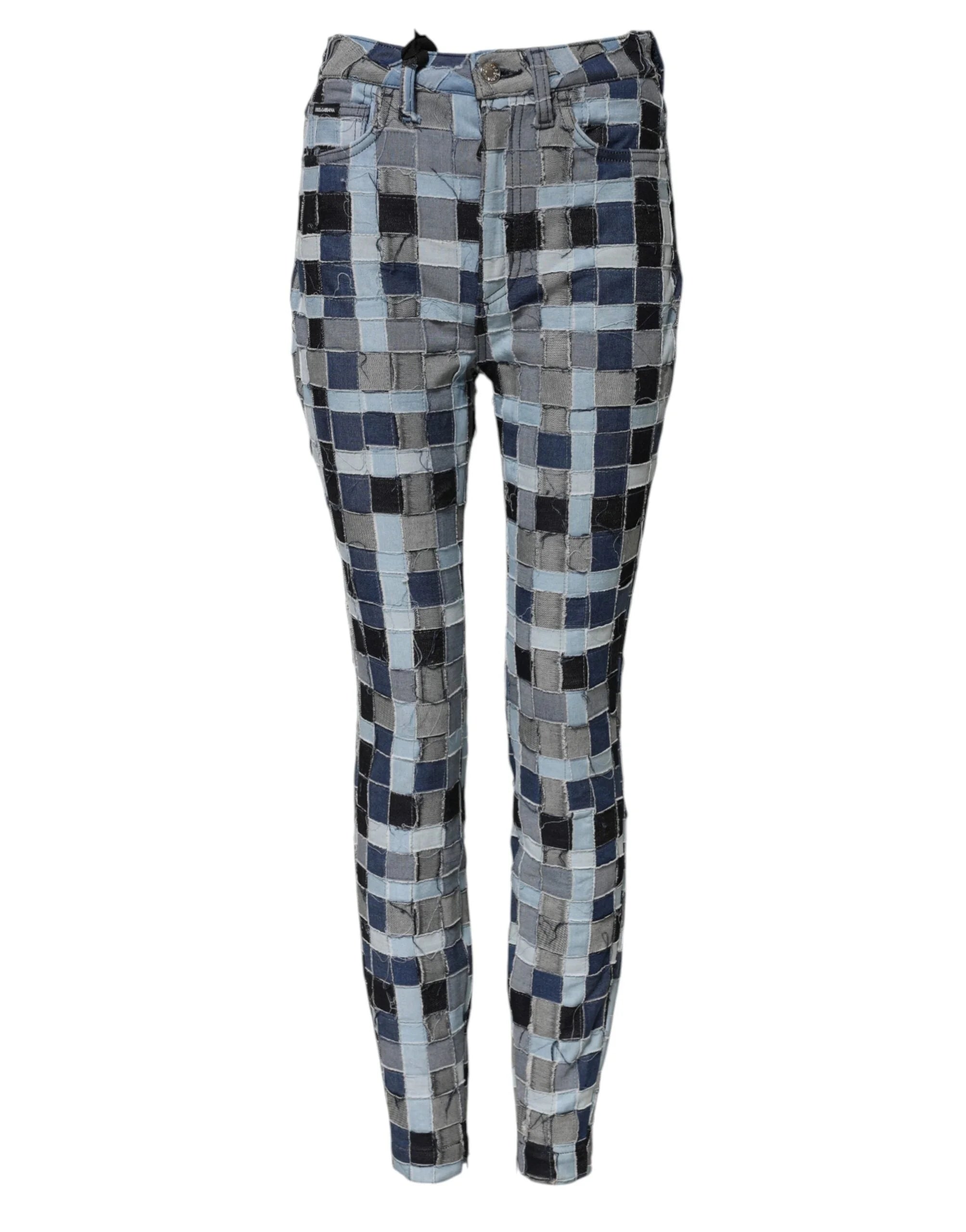 Dolce & Gabbana Multicolor Patchwork Skinny Denim Jeans - IT40|S - Jeans