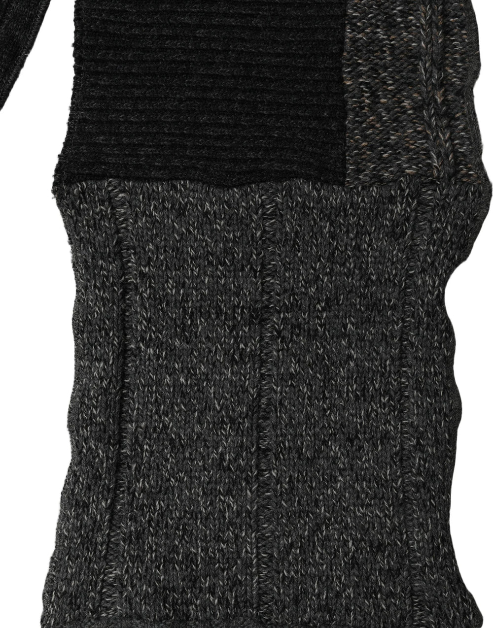 Dolce & Gabbana Multicolor Patchwork Wool Knit Shawl Scarf