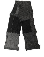 Dolce & Gabbana Multicolor Patchwork Wool Knit Shawl Scarf