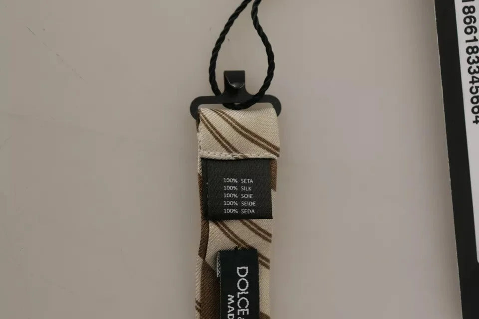 Dolce & Gabbana Multicolor Patterned Adjustable Neck Bow Tie Men - Neckties