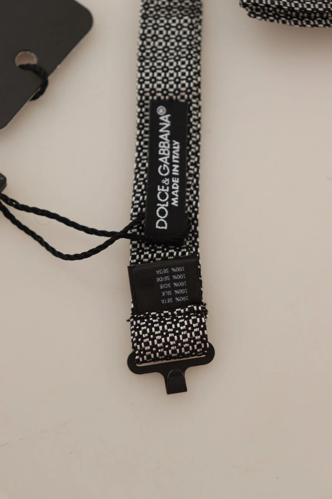 Dolce & Gabbana Multicolor Patterned Adjustable Neck Papillon Bow Tie - Neckties