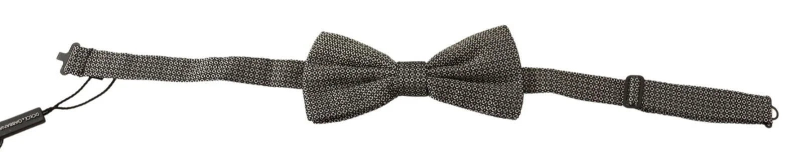 Dolce & Gabbana Multicolor Patterned Adjustable Neck Papillon Bow Tie - Neckties