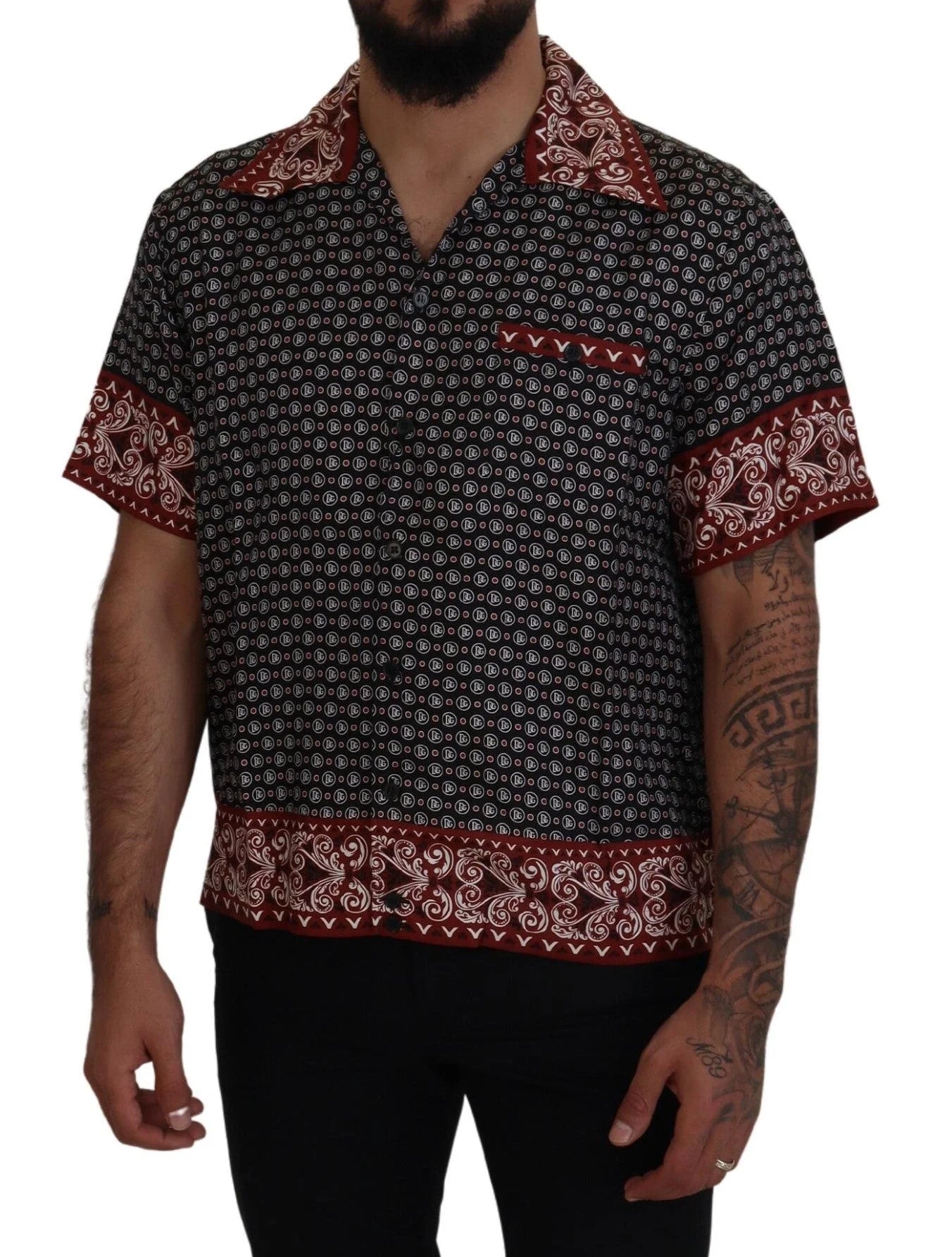 Dolce & Gabbana Multicolor Patterned Silk Casual Shirt - IT37 | XS - Shirts