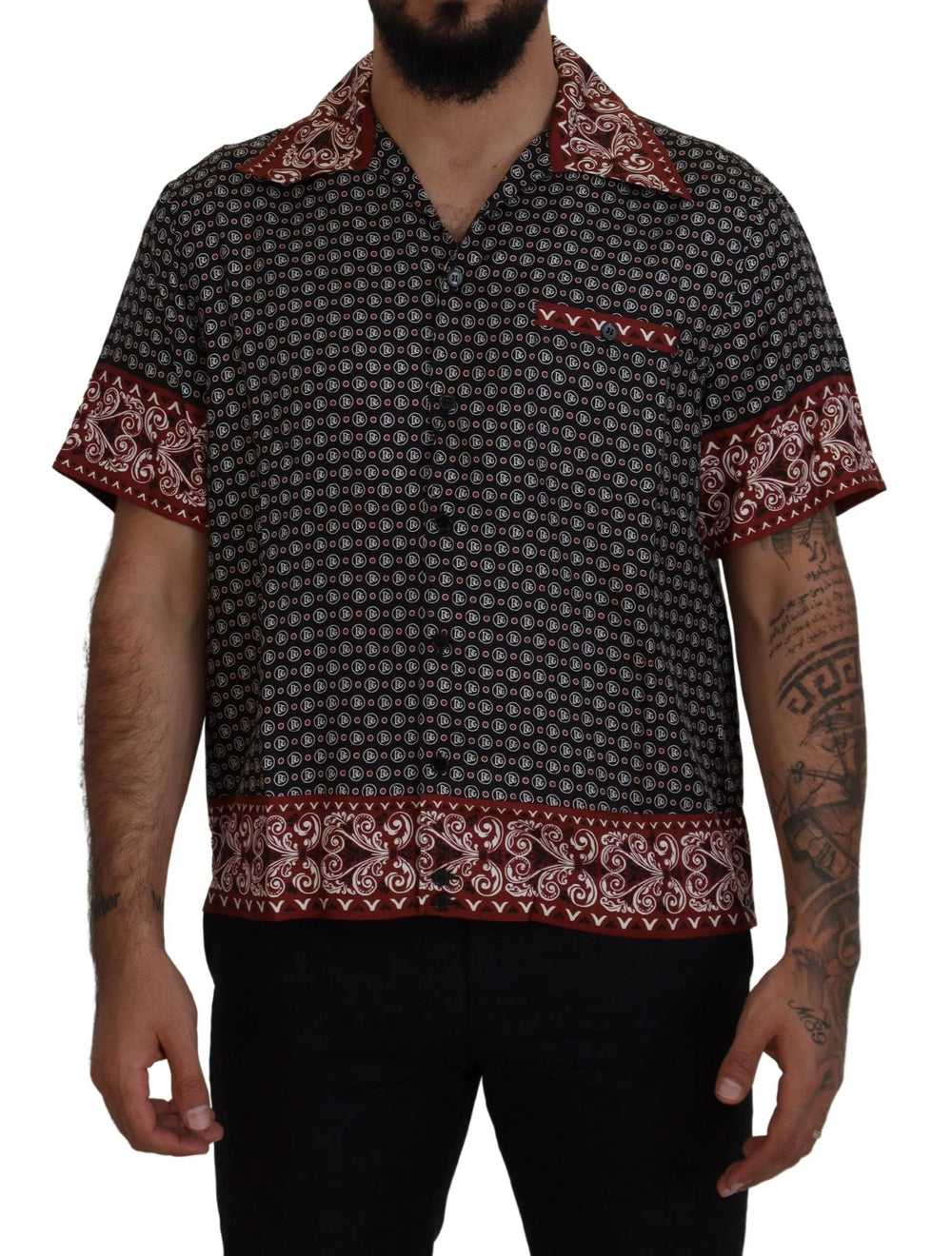 Dolce & Gabbana Multicolor Patterned Silk Casual Shirt - IT37 | XS - Shirts
