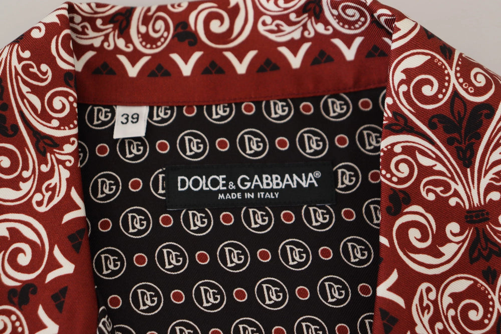 Dolce & Gabbana Multicolor Patterned Silk Casual Shirt - IT37 | XS - Shirts