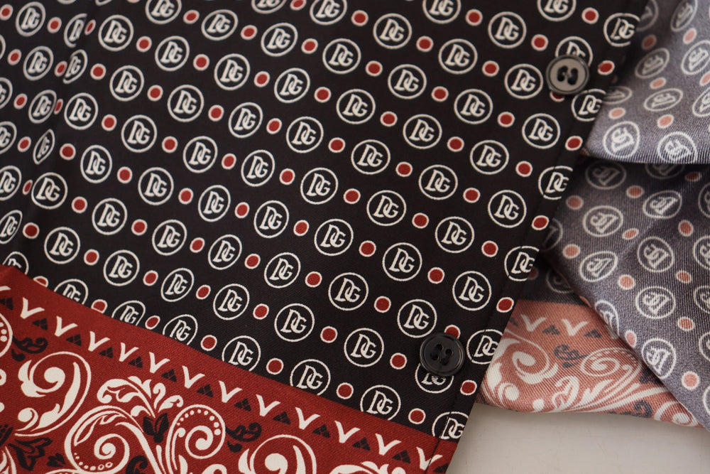 Dolce & Gabbana Multicolor Patterned Silk Casual Shirt - IT37 | XS - Shirts