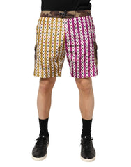 Dolce & Gabbana Multicolor Playing Card Camouflage Shorts Swimwear - IT4 | S