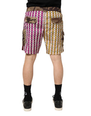 Dolce & Gabbana Multicolor Playing Card Camouflage Shorts Swimwear - IT4 | S