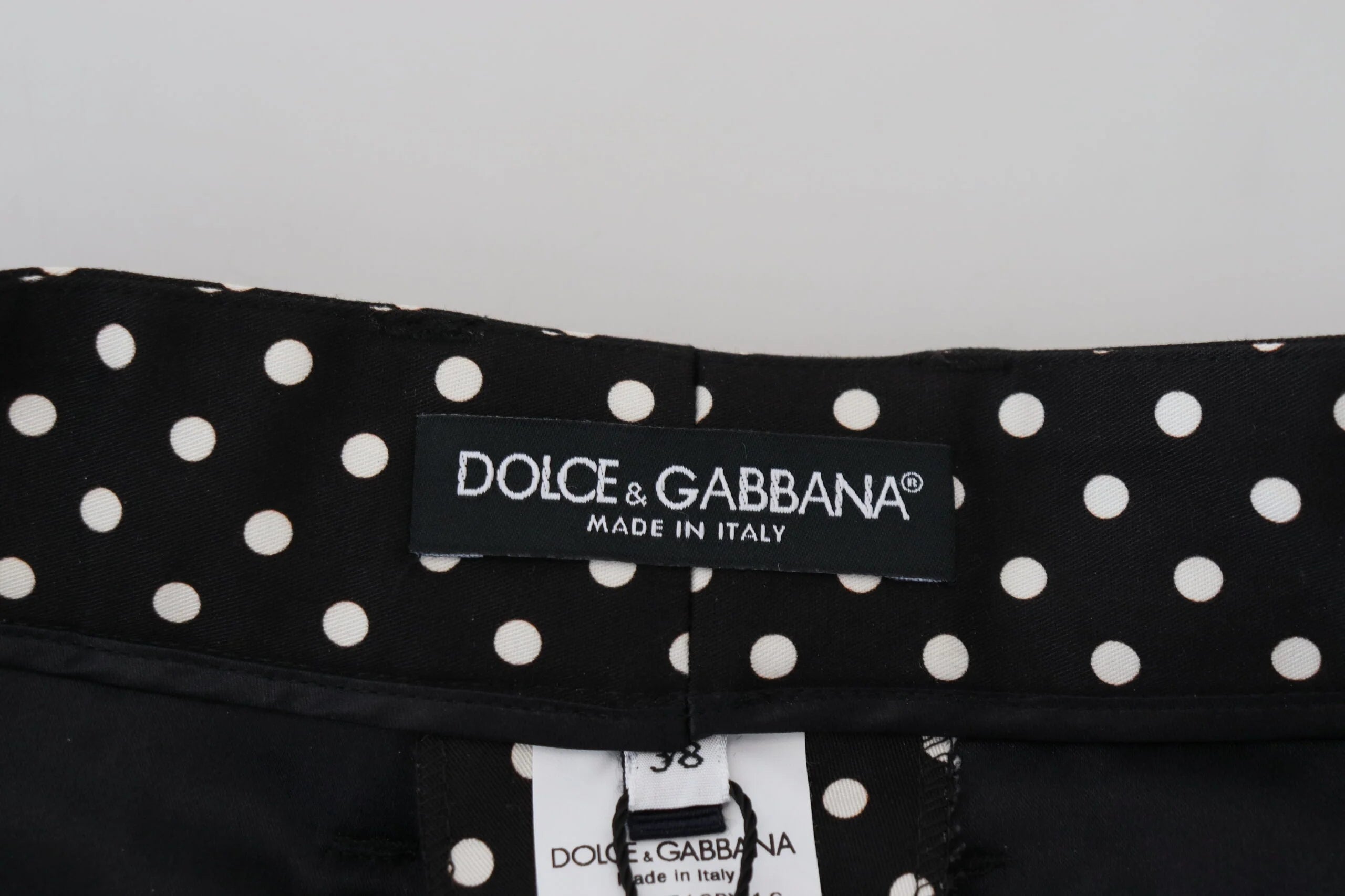 Dolce & Gabbana Multicolor Polka Dots High Waist Pants - IT38|XS - Pants