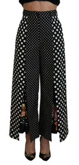 Dolce & Gabbana Multicolor Polka Dots High Waist Pants - IT38|XS - Pants