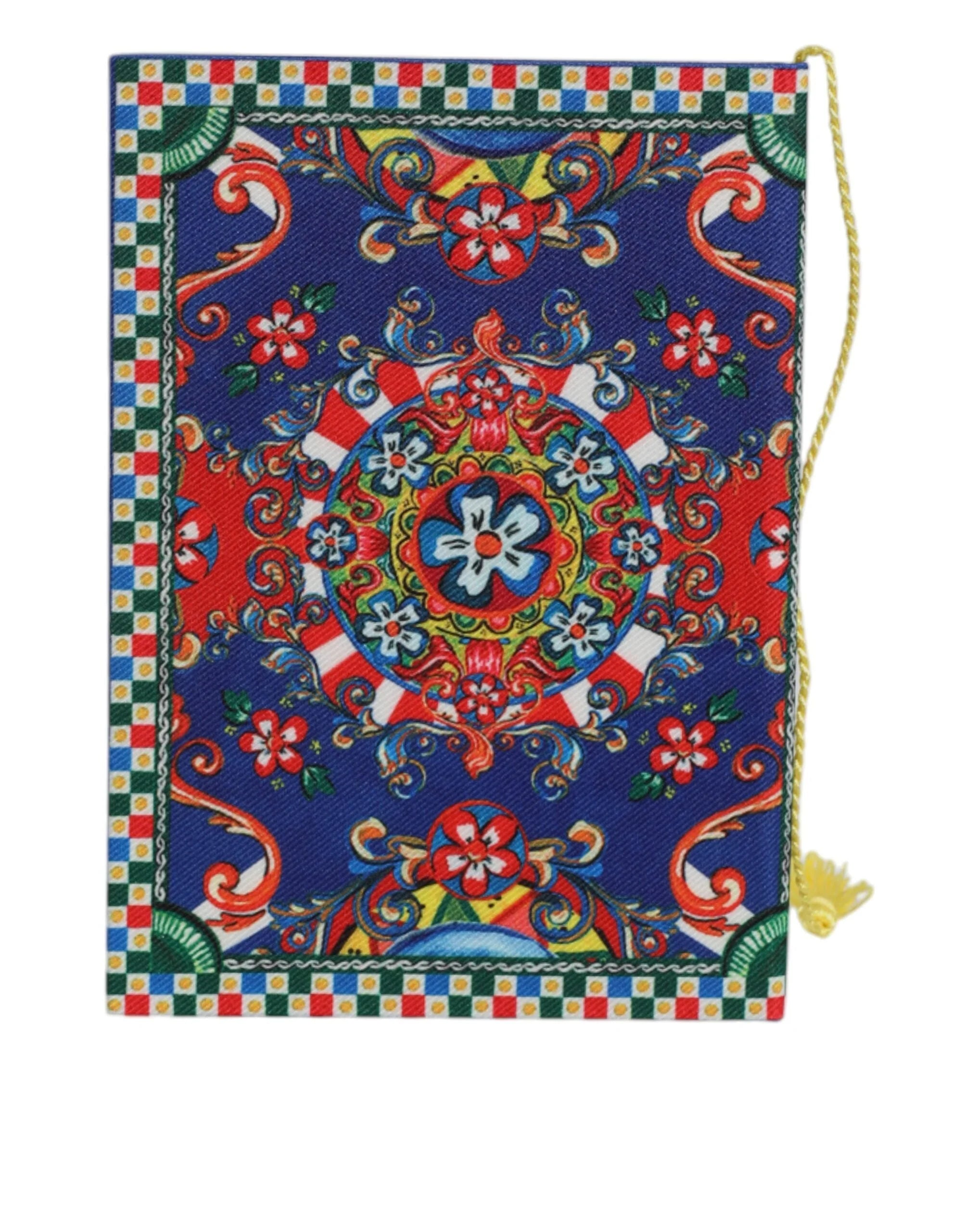 Dolce & Gabbana Multicolor Polyester Carretto Siciliano Print Notebook - Notebooks & Notepads