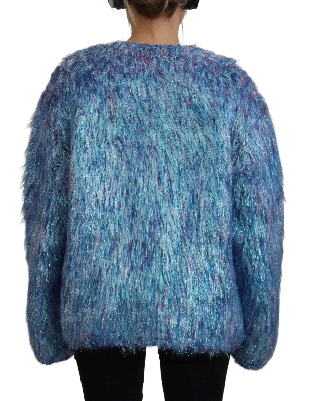 Dolce & Gabbana Multicolor Polyester Fringes Coat Jacket - Coats & Jackets