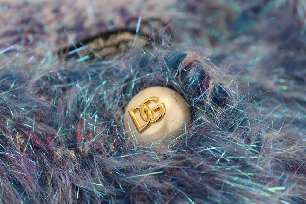 Dolce & Gabbana Multicolor Polyester Fringes Coat Jacket - Coats & Jackets