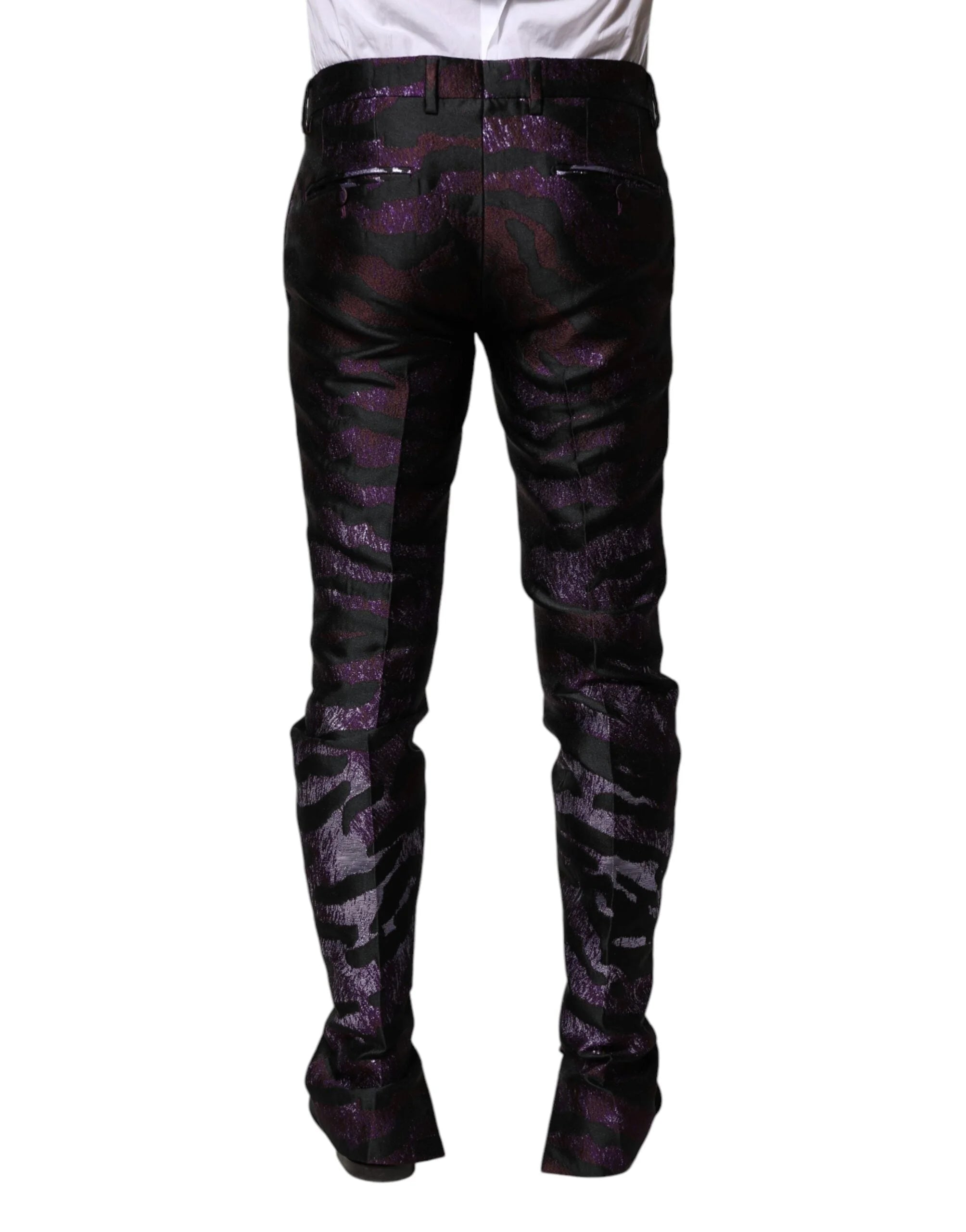 Dolce & Gabbana Multicolor Polyester Patterned Pants - IT48 | M - Trousers