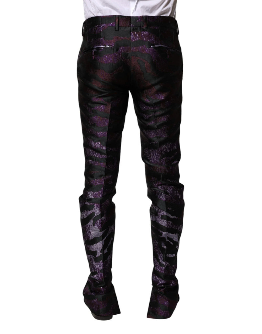 Dolce & Gabbana Multicolor Polyester Patterned Pants - IT48 | M - Trousers