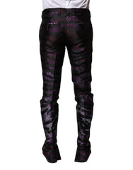 Dolce & Gabbana Multicolor Polyester Patterned Pants - IT48 | M - Trousers