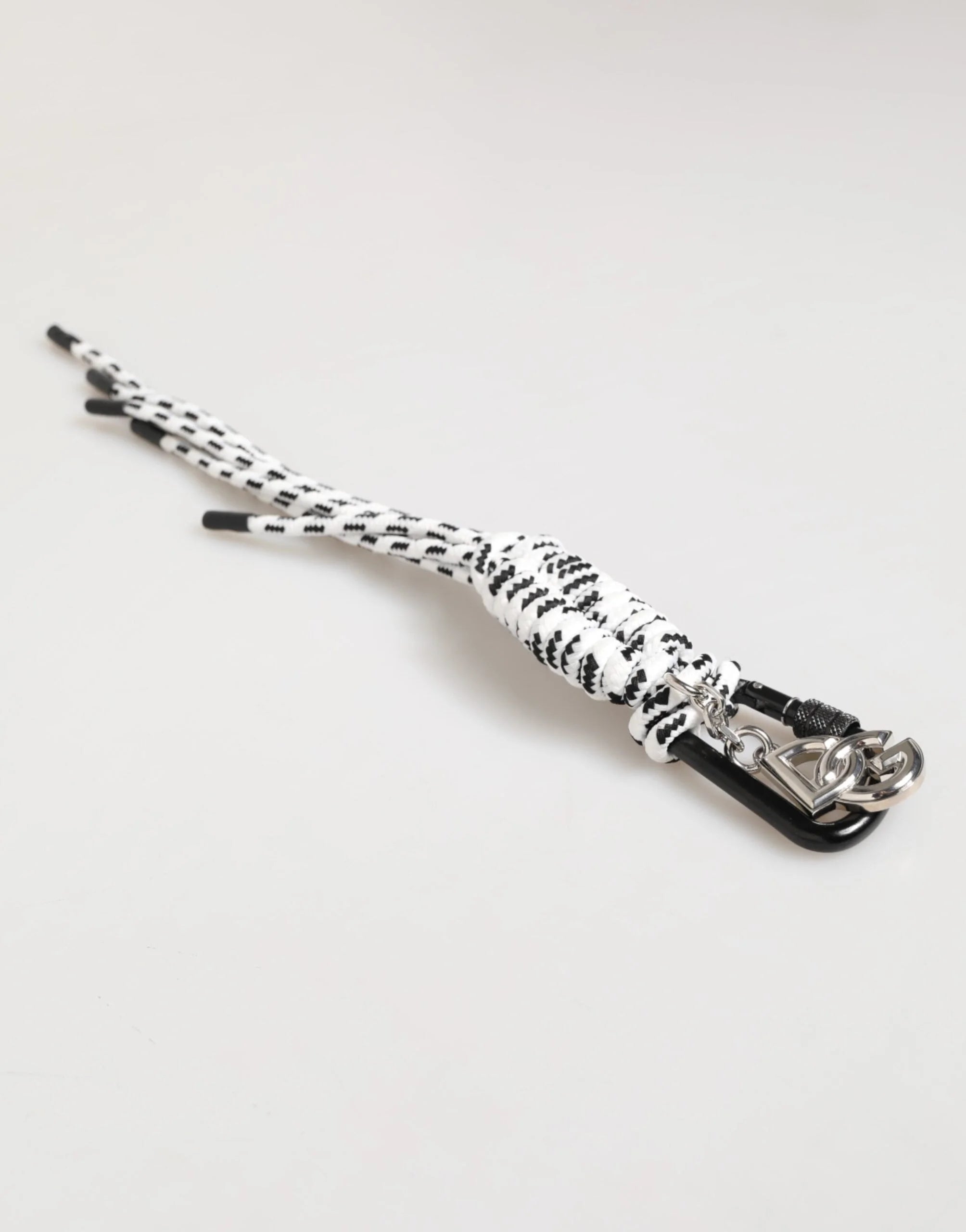 Dolce & Gabbana Multicolor Polyester Tape String DG Logo Keychain Keyring - Keychains