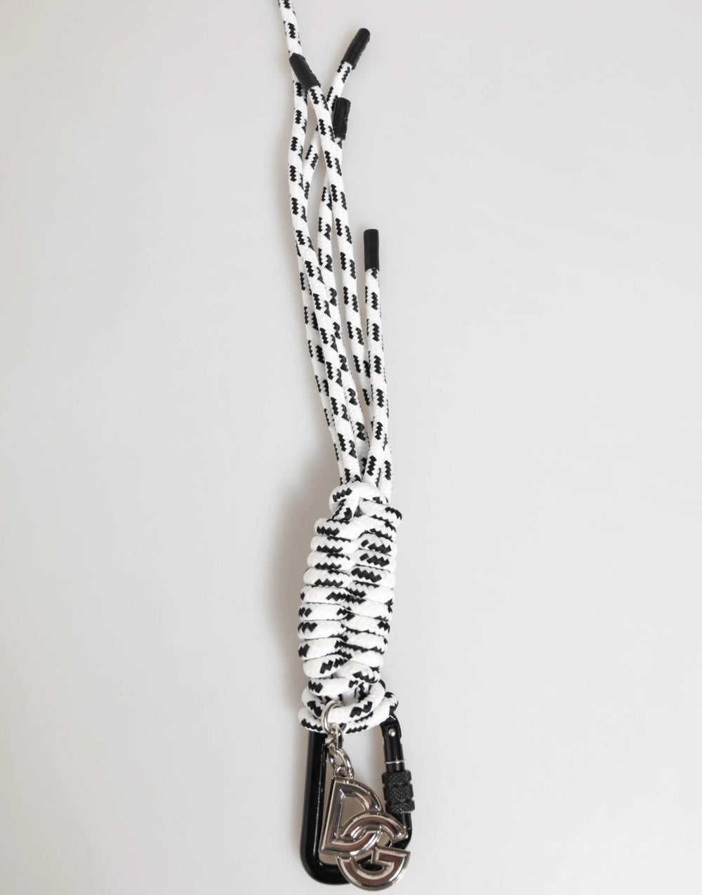 Dolce & Gabbana Multicolor Polyester Tape String DG Logo Keychain Keyring - Keychains