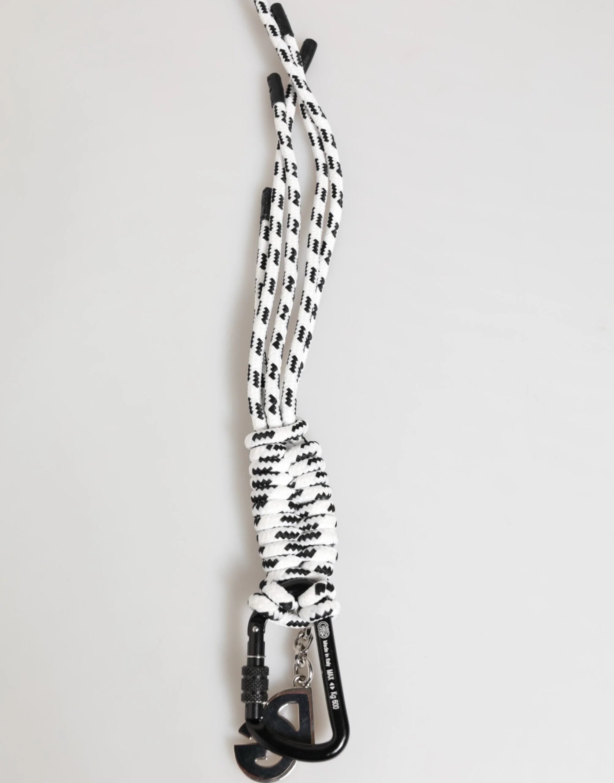 Dolce & Gabbana Multicolor Polyester Tape String DG Logo Keychain Keyring - Keychains