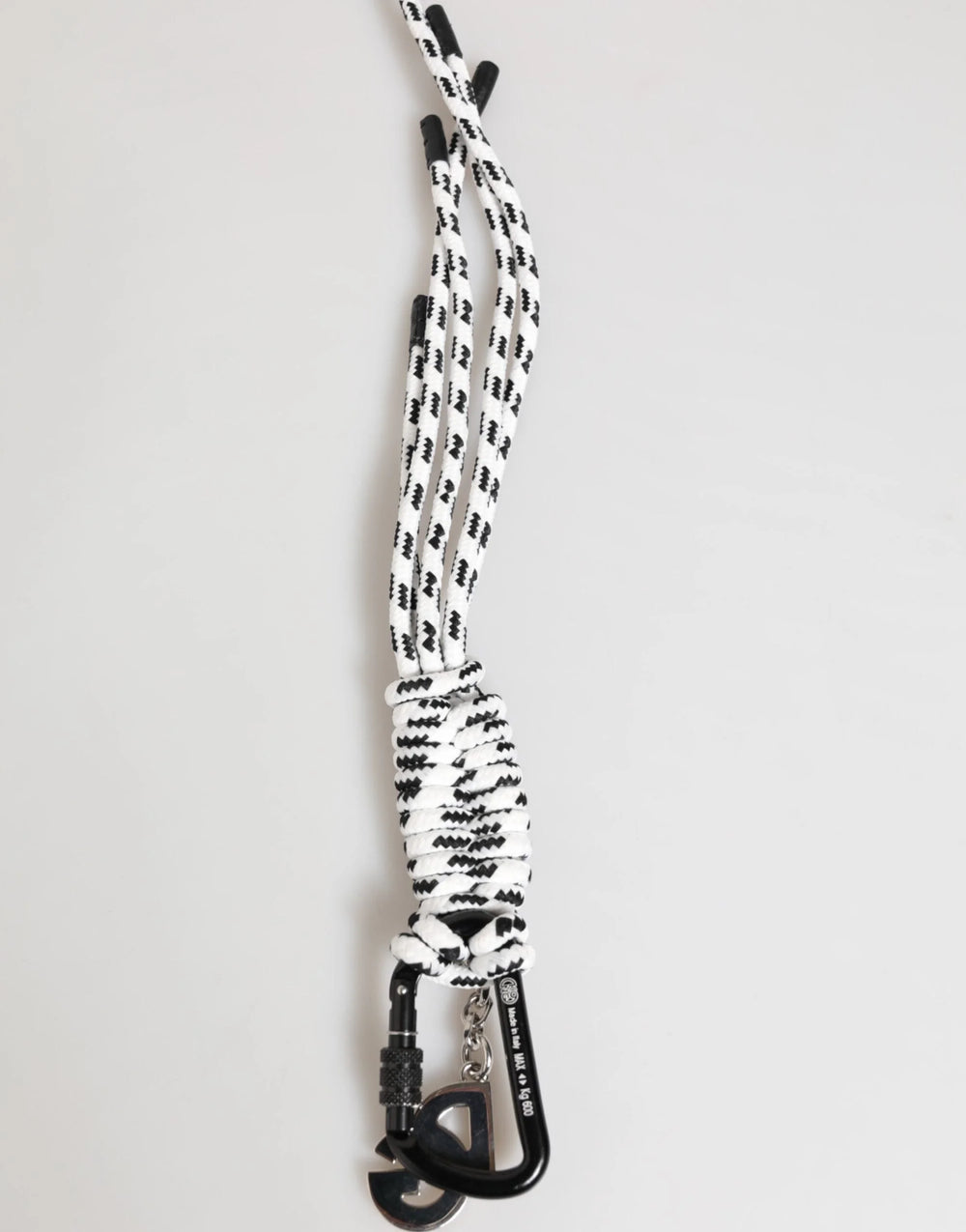 Dolce & Gabbana Multicolor Polyester Tape String DG Logo Keychain Keyring - Keychains