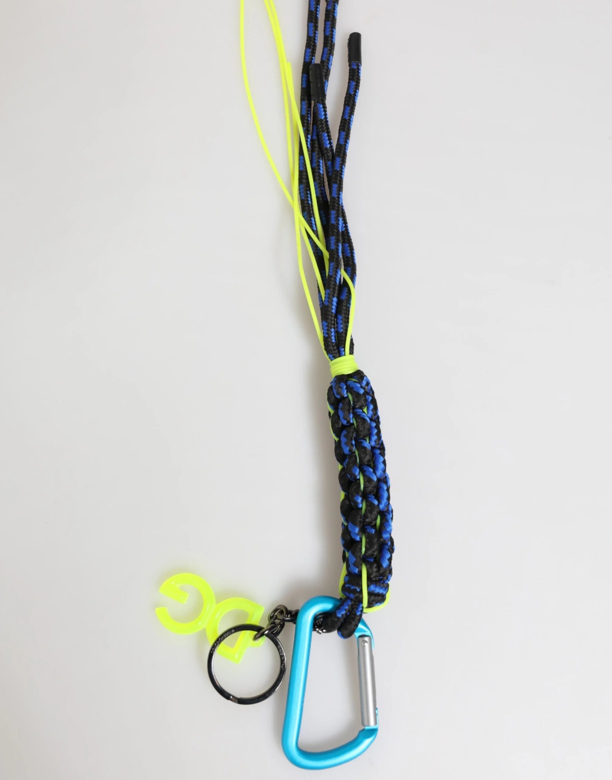 Dolce & Gabbana Multicolor Polyester Tape String DG Logo Keychain Keyring - Keychains