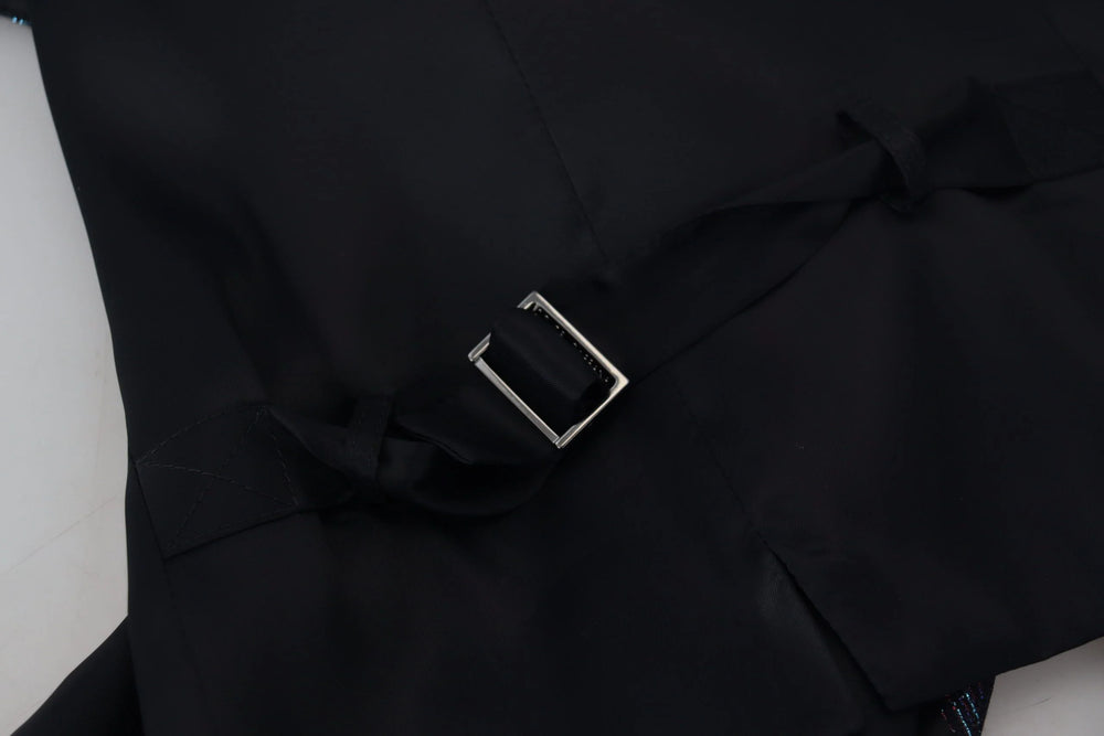 Dolce & Gabbana Multicolor Polyester Waistcoat Dress Formal Vest - IT48 | M - Vests