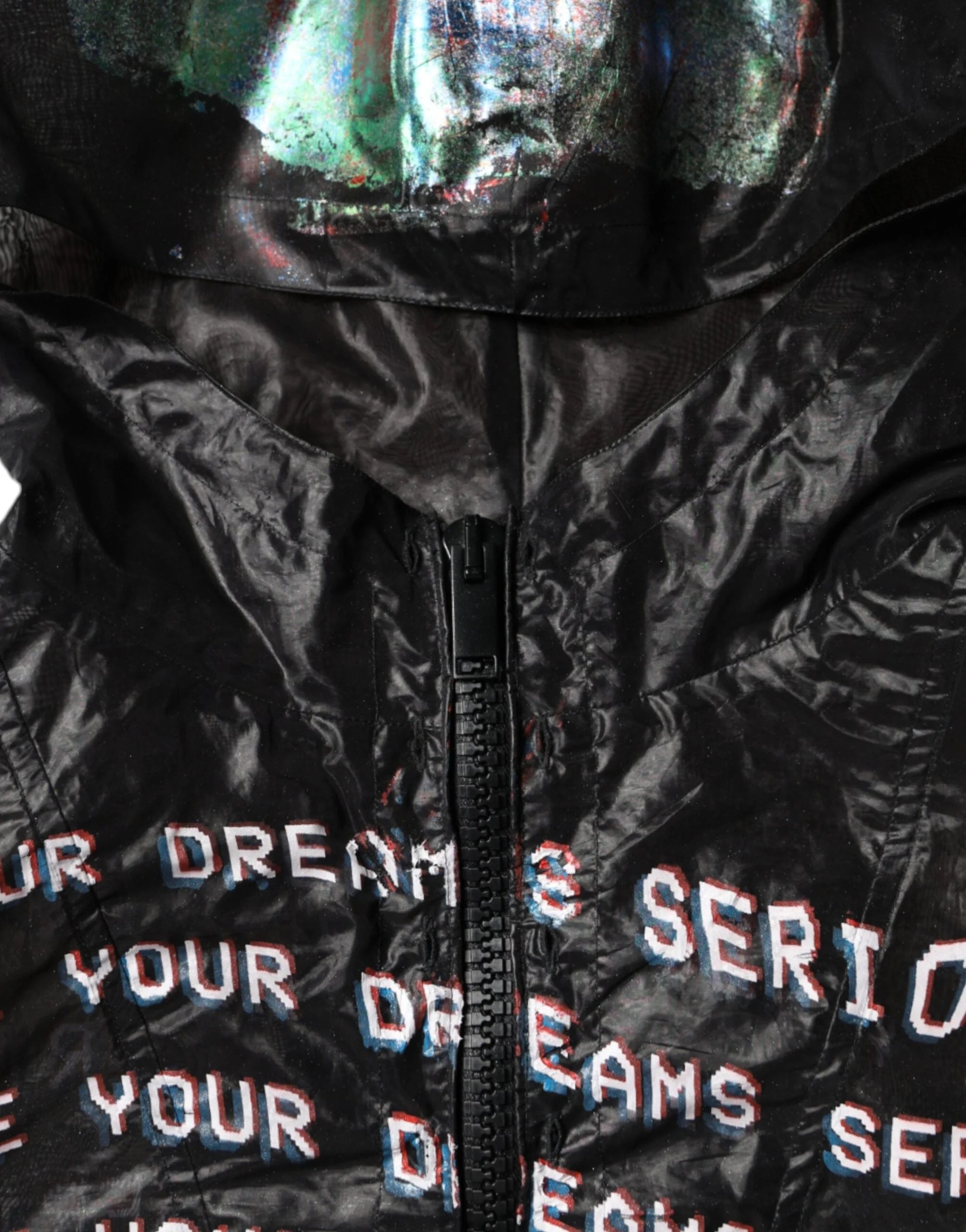 Dolce & Gabbana Multicolor Print Hooded Sweatshirt Sweater - IT40|S - Hoodies