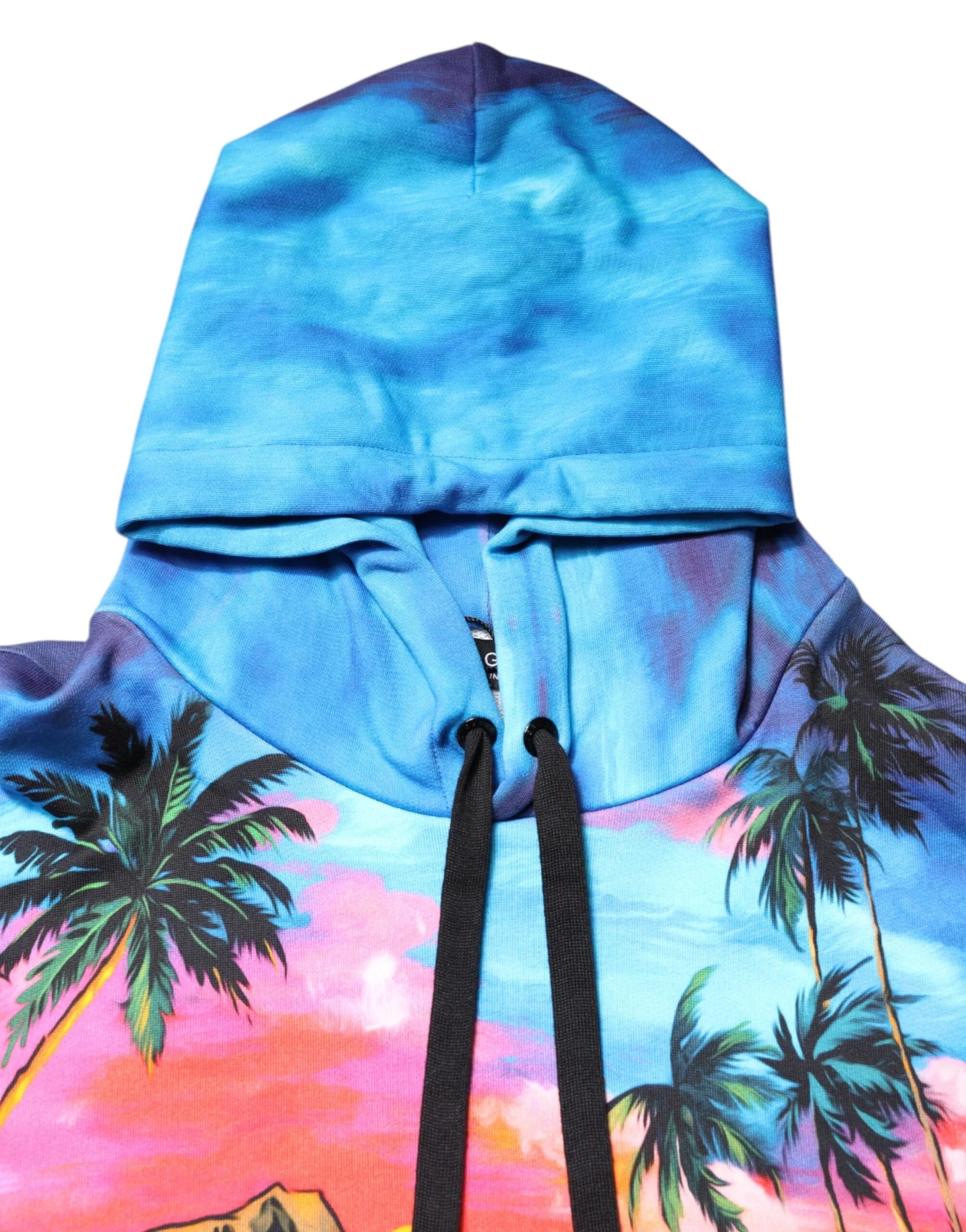 Dolce & Gabbana Multicolor Print Hooded Sweatshirt Sweater - IT52 | XL - Hoodies