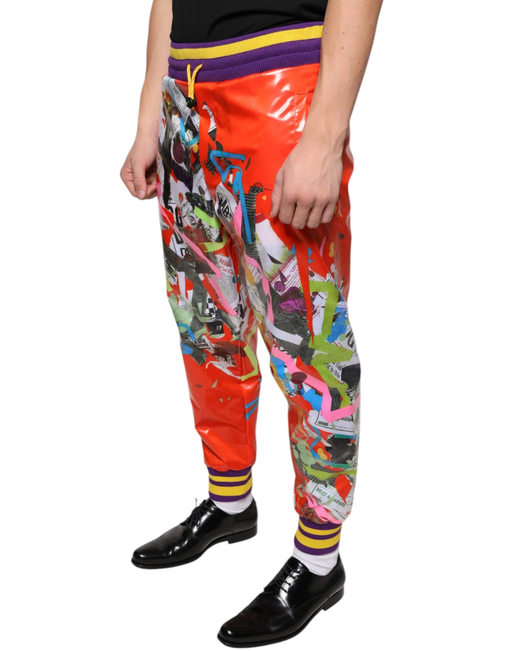 Dolce & Gabbana Multicolor Printed Jogger Sweatpants Pants - IT46 | S - Joggers