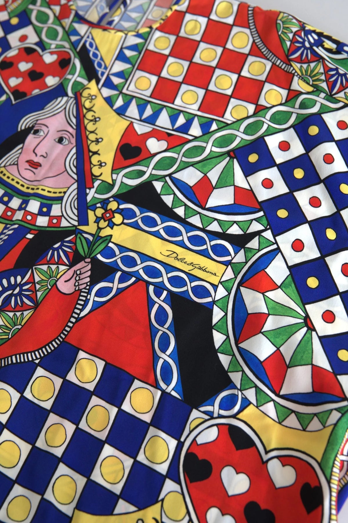 Dolce & Gabbana Multicolor Printed Long Sleeves Blouse Top - Blouses