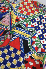 Dolce & Gabbana Multicolor Printed Long Sleeves Blouse Top - Blouses