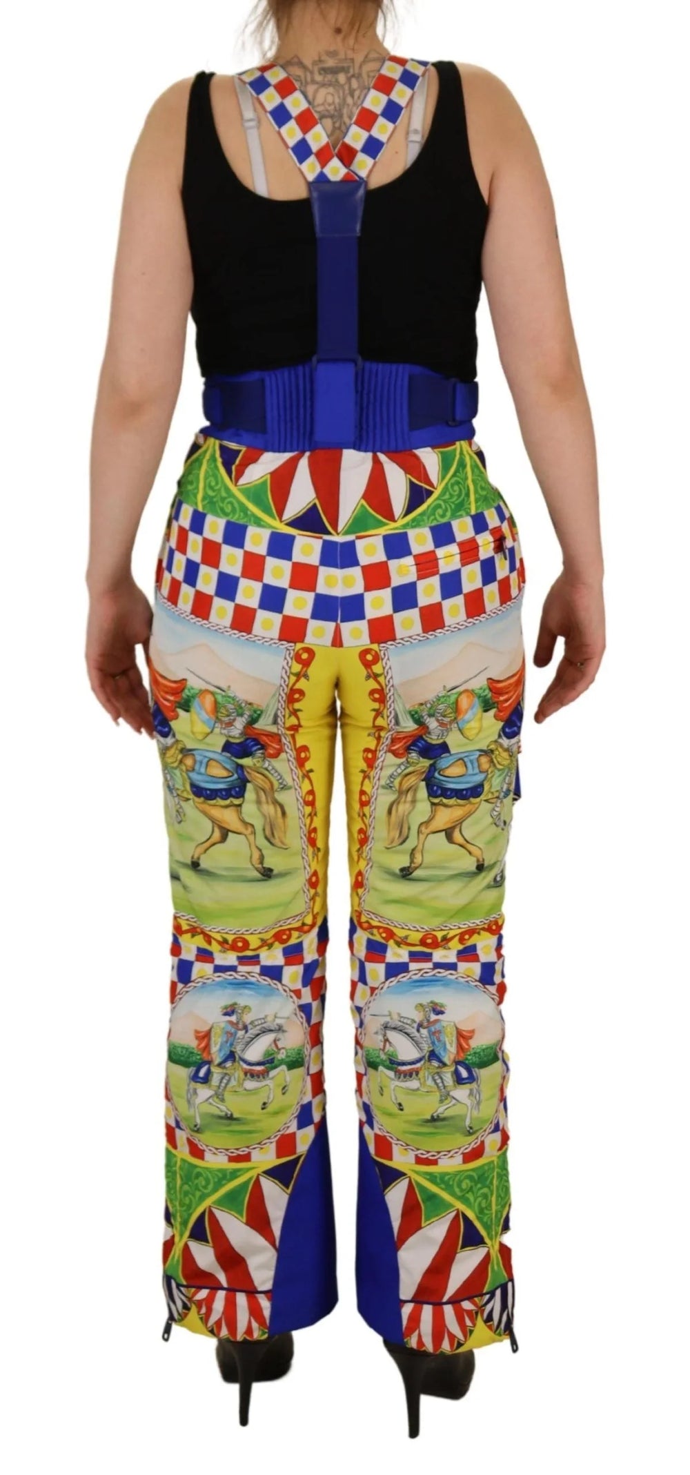Dolce & Gabbana Multicolor Printed Snow Trouser Pants - IT40|S - Snow Pants & Suits