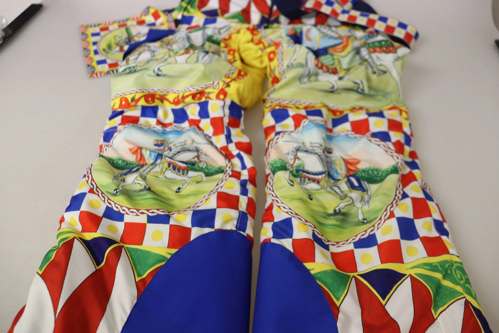 Dolce & Gabbana Multicolor Printed Snow Trouser Pants - IT40|S - Snow Pants & Suits