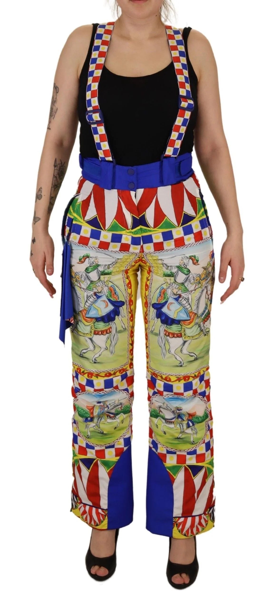 Dolce & Gabbana Multicolor Printed Snow Trouser Pants - IT40|S - Snow Pants & Suits